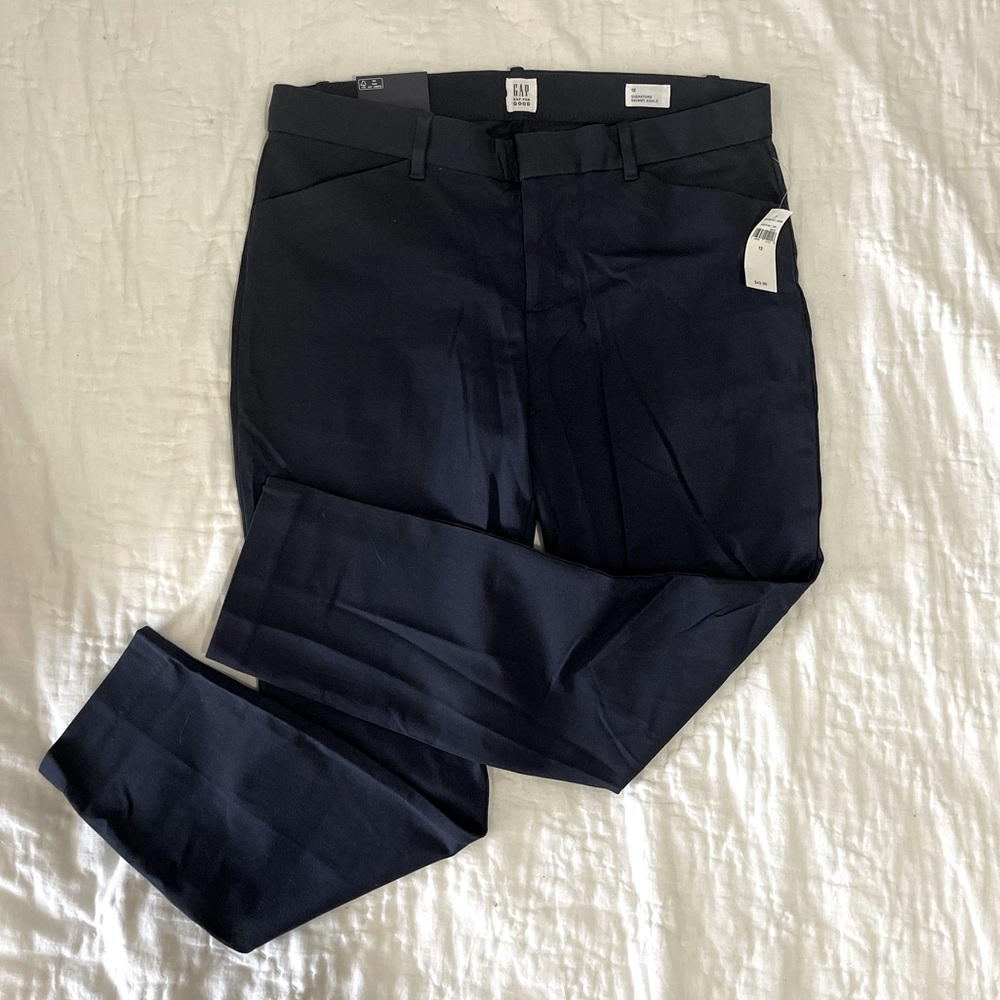 Gap Signature Skinny Ankle Navy Pants NWT